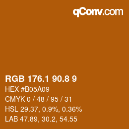 Color code: RGB 176.1 90.8 9 | qconv.com