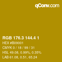 カラーコード: RGB 176.3 144.4 1 | qconv.com