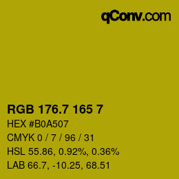 カラーコード: RGB 176.7 165 7 | qconv.com