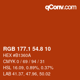 Color code: RGB 177.1 54.8 10 | qconv.com