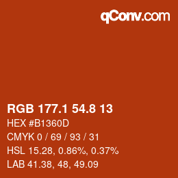 Color code: RGB 177.1 54.8 13 | qconv.com