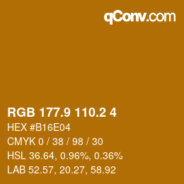 Color code: RGB 177.9 110.2 4 | qconv.com