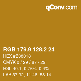 Color code: RGB 179.9 128.2 24 | qconv.com
