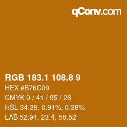 Color code: RGB 183.1 108.8 9 | qconv.com