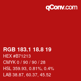 Color code: RGB 183.1 18.8 19 | qconv.com