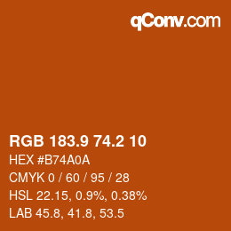 Color code: RGB 183.9 74.2 10 | qconv.com