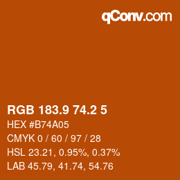 Color code: RGB 183.9 74.2 5 | qconv.com