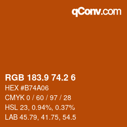 Color code: RGB 183.9 74.2 6 | qconv.com