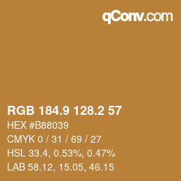 Color code: RGB 184.9 128.2 57 | qconv.com