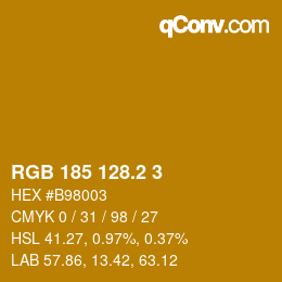 カラーコード: RGB 185 128.2 3 | qconv.com