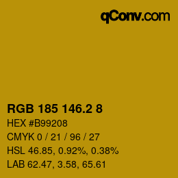 カラーコード: RGB 185 146.2 8 | qconv.com