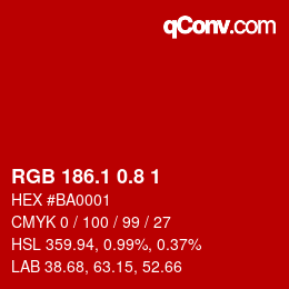 カラーコード: RGB 186.1 0.8 1 | qconv.com