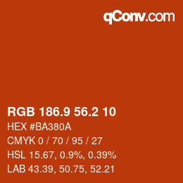 Color code: RGB 186.9 56.2 10 | qconv.com