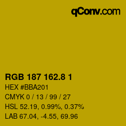 カラーコード: RGB 187 162.8 1 | qconv.com