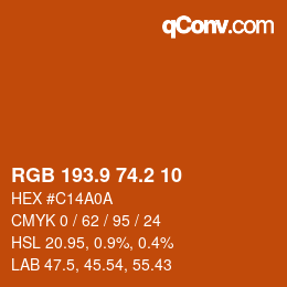Farbcode: RGB 193.9 74.2 10 | qconv.com