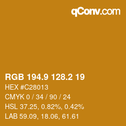 Color code: RGB 194.9 128.2 19 | qconv.com