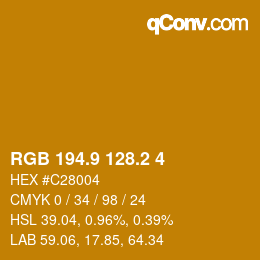 Color code: RGB 194.9 128.2 4 | qconv.com
