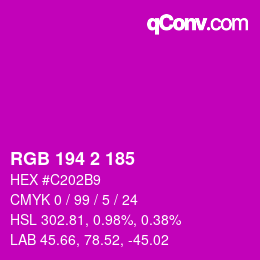 カラーコード: RGB 194 2 185 | qconv.com