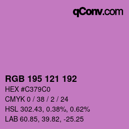 Farbcode: RGB 195 121 192 | qconv.com