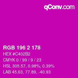 カラーコード: RGB 196 2 178 | qconv.com