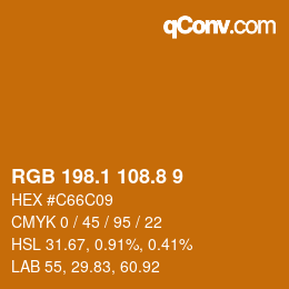 Color code: RGB 198.1 108.8 9 | qconv.com