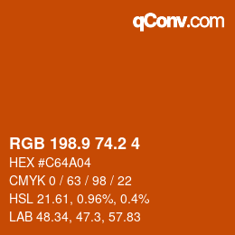 Color code: RGB 198.9 74.2 4 | qconv.com