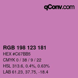 Color code: RGB 198 123 181 | qconv.com
