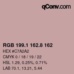 Code couleur: RGB 199.1 162.8 162 | qconv.com