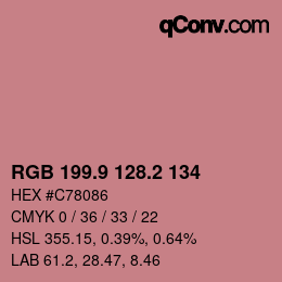 Color code: RGB 199.9 128.2 134 | qconv.com