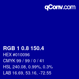 カラーコード: RGB 1 0.8 150.4 | qconv.com