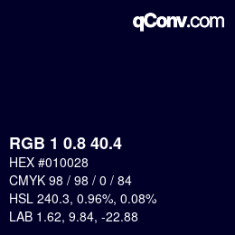 カラーコード: RGB 1 0.8 40.4 | qconv.com