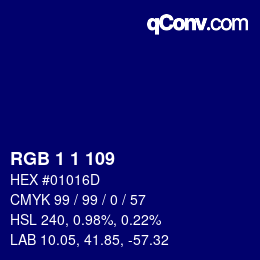 Color code: RGB 1 1 109 | qconv.com