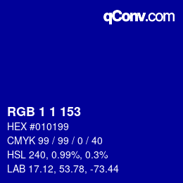 Color code: RGB 1 1 153 | qconv.com