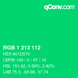 Color code: RGB 1 213 112 | qconv.com