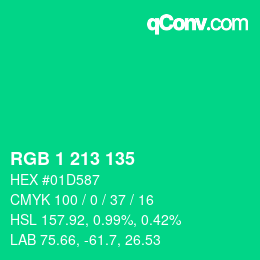 Color code: RGB 1 213 135 | qconv.com