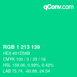 Color code: RGB 1 213 139 | qconv.com