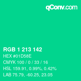 Color code: RGB 1 213 142 | qconv.com