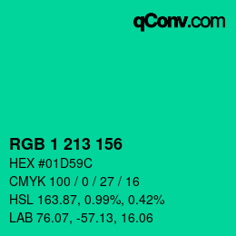 Color code: RGB 1 213 156 | qconv.com