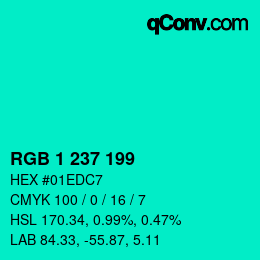 カラーコード: RGB 1 237 199 | qconv.com