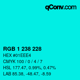 Color code: RGB 1 238 228 | qconv.com