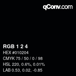 Code couleur: RGB 1 2 4 | qconv.com