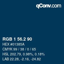 カラーコード: RGB 1 56.2 90 | qconv.com