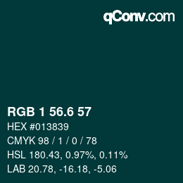 カラーコード: RGB 1 56.6 57 | qconv.com