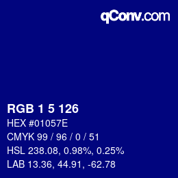 Color code: RGB 1 5 126 | qconv.com