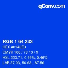 Color code: RGB 1 64 233 | qconv.com