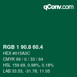 カラーコード: RGB 1 90.8 60.4 | qconv.com