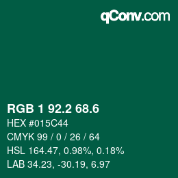 カラーコード: RGB 1 92.2 68.6 | qconv.com