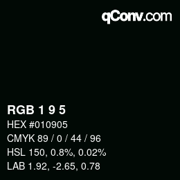 カラーコード: RGB 1 9 5 | qconv.com