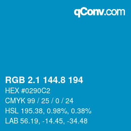 Color code: RGB 2.1 144.8 194 | qconv.com