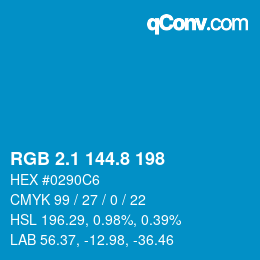 Código de color: RGB 2.1 144.8 198 | qconv.com
